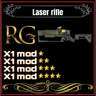 laser rifle + 4 legendary mods 