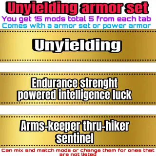 unyielding armor set