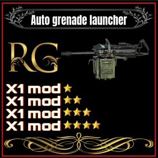 auto grenade launcher + 4 legendary mods 