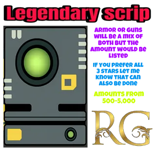 x1000 legendary scrip