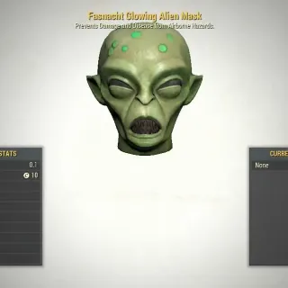 glowing alien masks