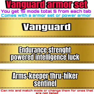 vanguard armor set