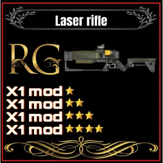 laser rifle + 4 legendary mods 