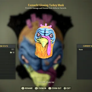 glowing turkey mask