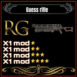 gauss rifle + 4 legendary mods 