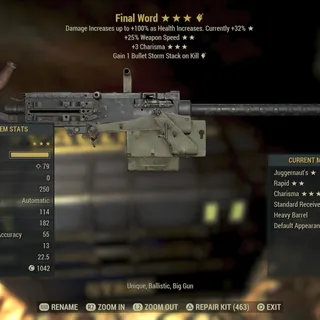 final word +bulletstorm