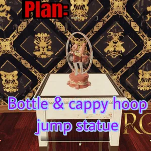 bottle&cappy jump statue