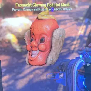 glowing red hot mask