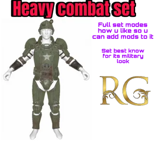 heavt combat armor + 20 mods