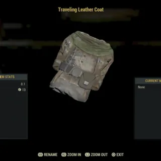 traveling leather coat