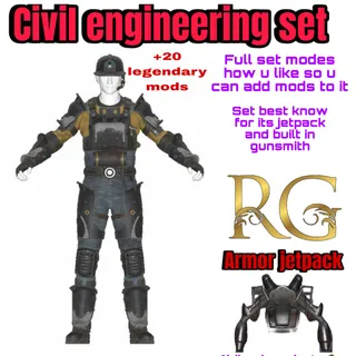 civil engineer armor set + 20 mods old mod only