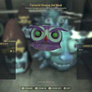 glowing owl mask