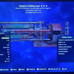 v25ffr15fr Gatling laser