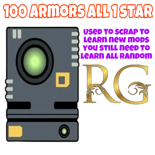 x100 one star armor 