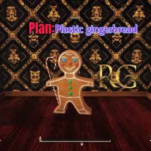 plan plastic gingerbread