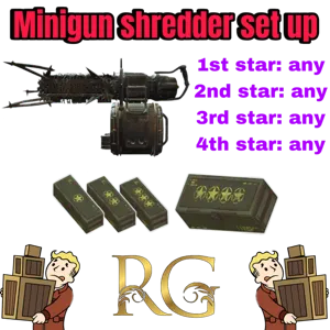 minigun set up