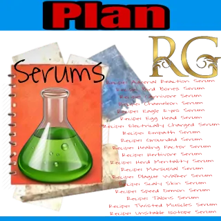 set of all serum plans x19