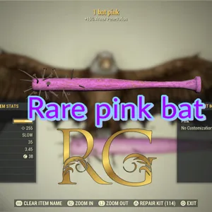 rare pink bat