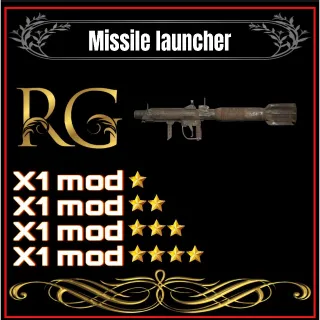 missile launcher + 4 legendary mods 