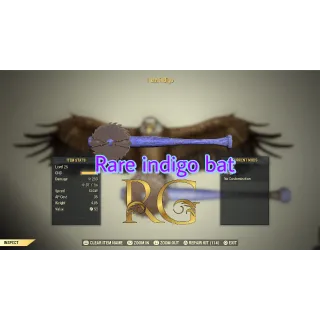 rare indigo baseball bat 