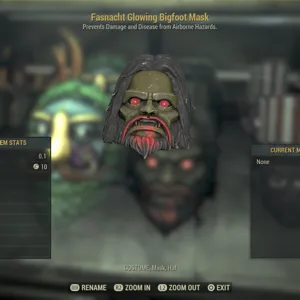 glowing bigfoot mask