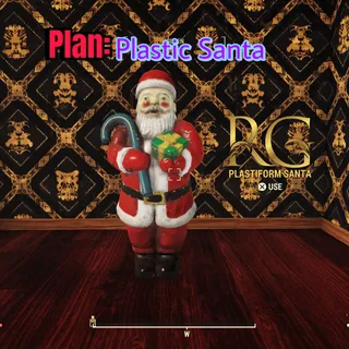 plan plastic Santa