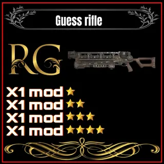 gauss rifle + 4 legendary mods 