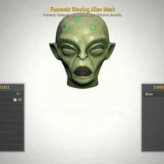 glowing alien masks
