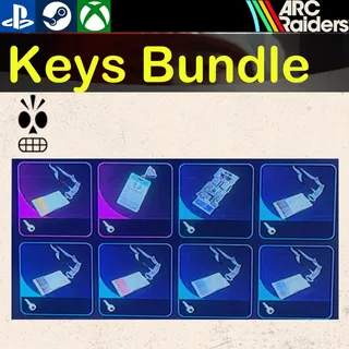 Arc Raiders|Key Bundle|1x Buried City Town Hall Key|1x Stella Montis Archives Key|+6x blue keys