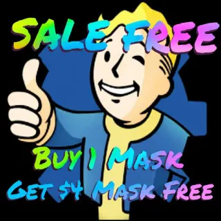 Buy 1 Mask Get $4 Mask Free