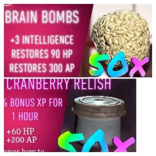 Cranberry Bombs 50/50