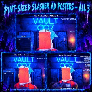 Pint Sized Slasher Ad Posters All 3 Plans