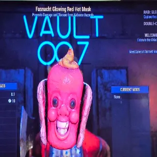 Glowing Red Hot Mask