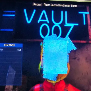 Sacred Mothman Tome Plan