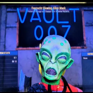Glowing Alien Mask