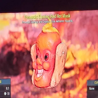 Glowing Red Hot Mask