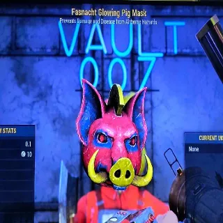 Glowing Pig Mask