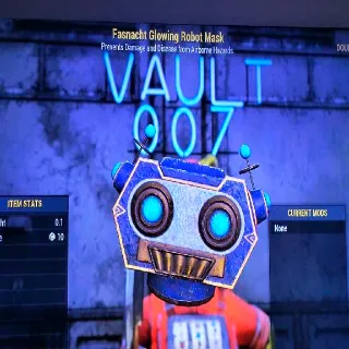 Glowing Robot Mask