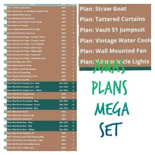 XMAS Plans MEGA Set