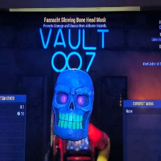 Glowing Bone Head Mask