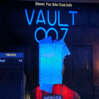 Nuka Shank Knife Plan