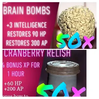 Cranberry Bombs 50/50