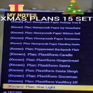 XMAS PLANS 16 Set