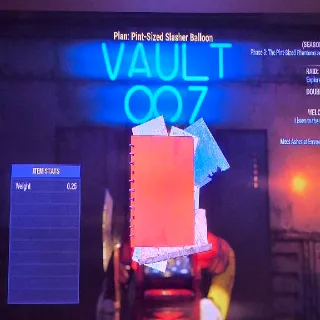 Pint size Slasher Balloon Plan