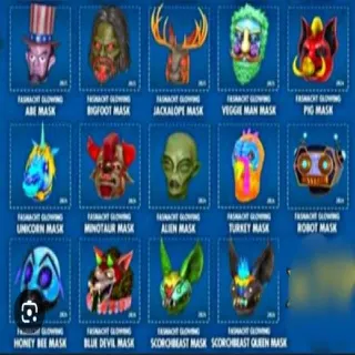 Glowing Masks Set 14