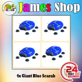 4x Giant Blue Scarab
