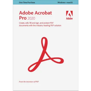 Adobe Acrobat Pro 2020 (PC) (2 Device, Lifetime) - Adobe Key - GLOBAL