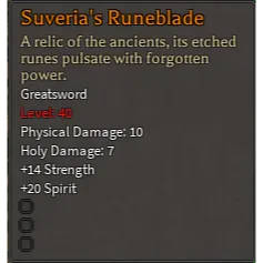 Rune Slayer - Suverias Runeblade 3RS