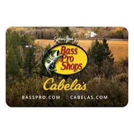$200.00 USD Bass Pro Gift Card