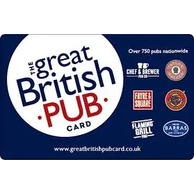 £50.00 GBP Great British Pub GiftCard